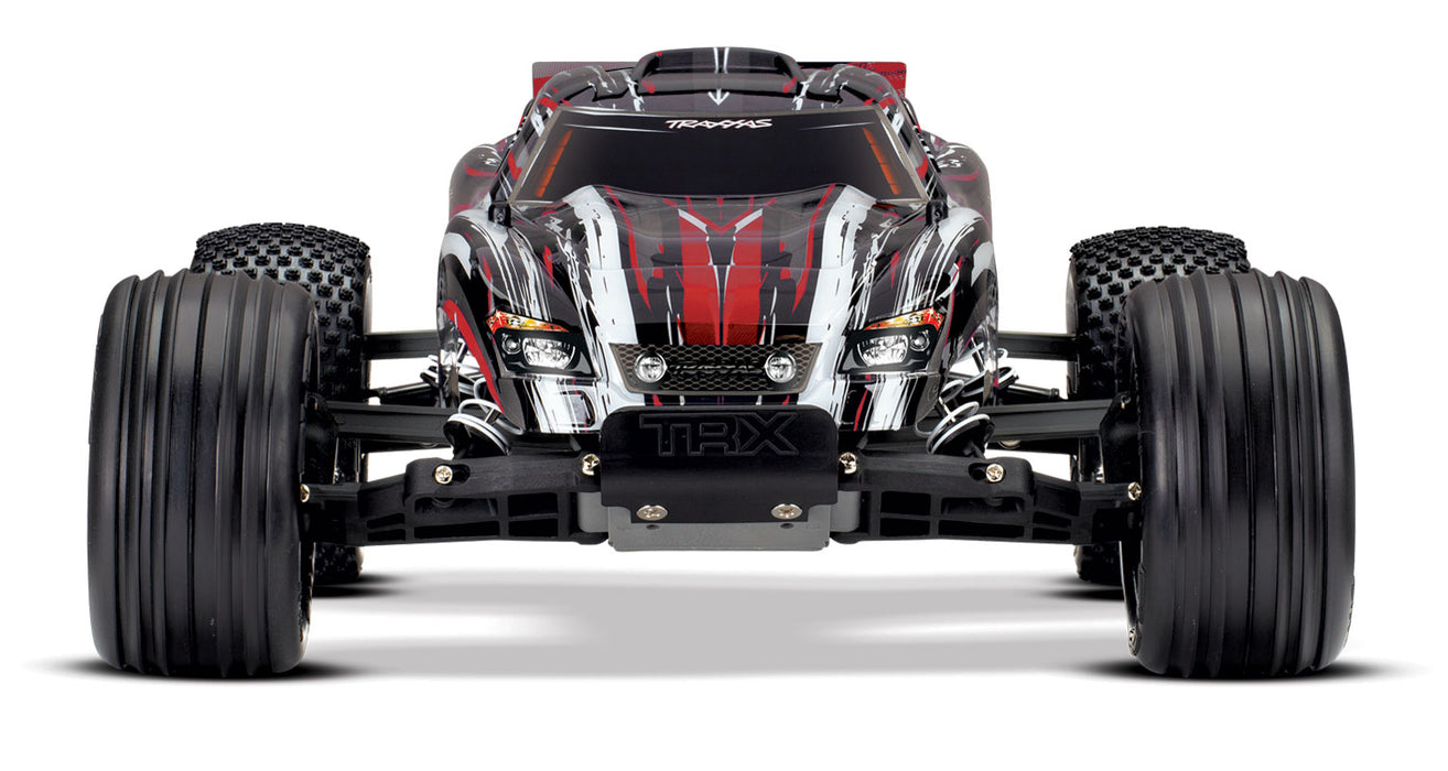 Traxxas 37054-1 Rustler 1/10 Scale RTR 2WD Stadium Truck Red X