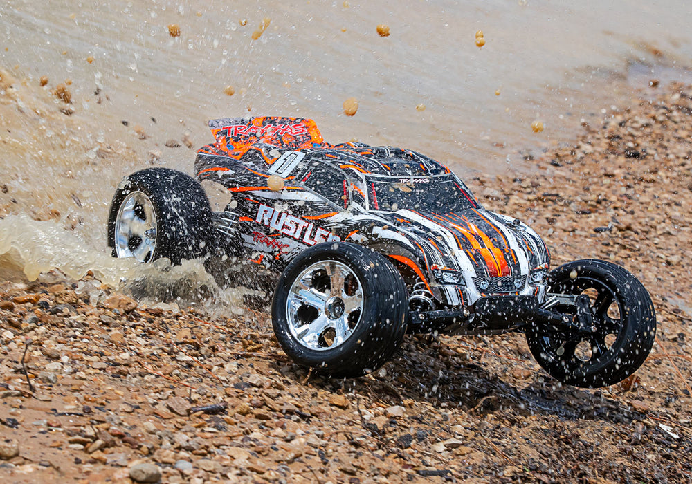 Traxxas 37054-1 Traxxas Rustler RTR 1/10 Scale Stadium Truck Orange