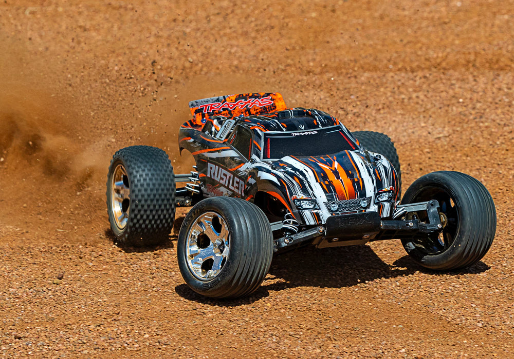Traxxas 37054-1 Traxxas Rustler RTR 1/10 Scale Stadium Truck Orange