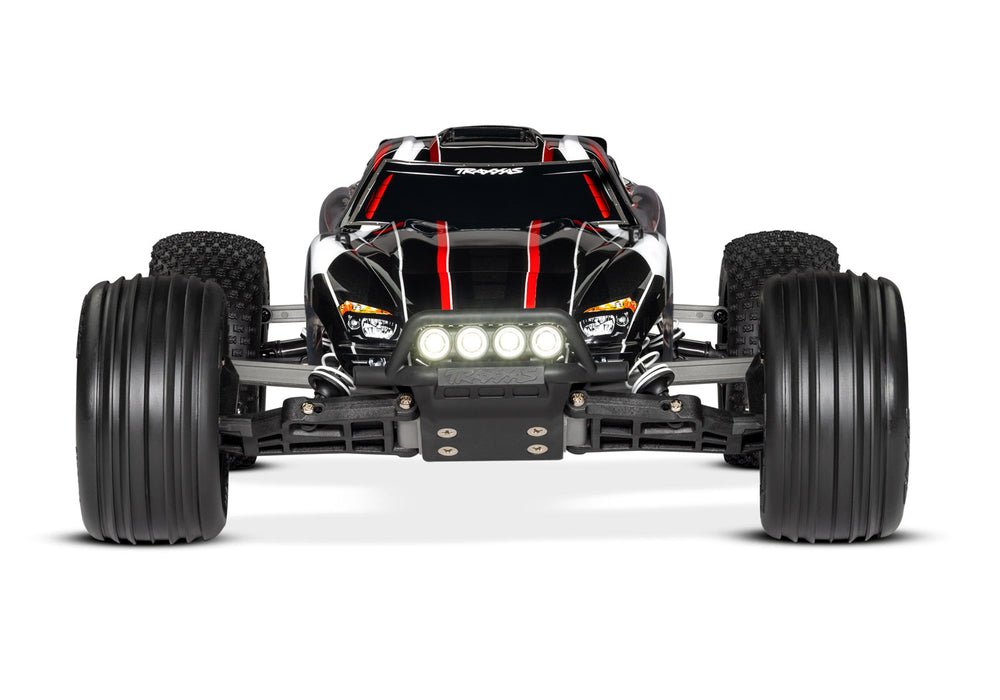 Traxxas 37054-61 1/10 XL-5 Brushed 2WD Rustler RTR Stadium Truck with LED Lights - Black