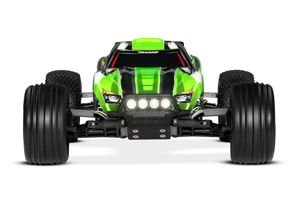 Traxxas 37054-61 1/10 XL-5 Brushed 2WD Rustler RTR Stadium Truck with LED Lights - Green