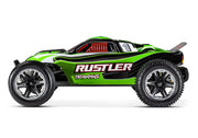Traxxas 37054-61 1/10 XL-5 Brushed 2WD Rustler RTR Stadium Truck with LED Lights - Green