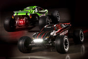 Traxxas 37054-61 1/10 XL-5 Brushed 2WD Rustler RTR Stadium Truck with LED Lights - Green