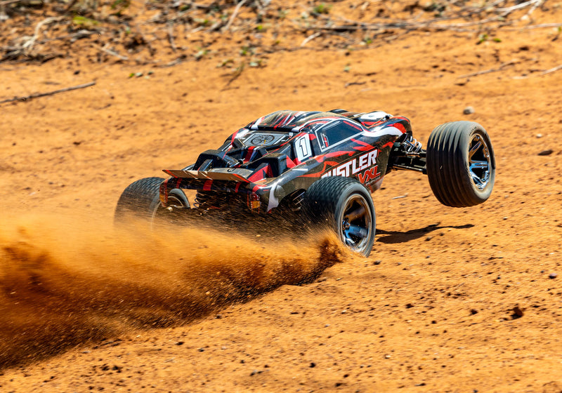 Traxxas 37076-74 2WD Rustler VXL 1/10 RTR Brushless Stadium Truck with 272R Transmission - Orange