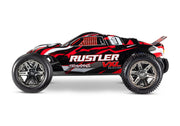 Traxxas 37076-74 2WD Rustler VXL 1/10 RTR Brushless Stadium Truck with 272R Transmission - Red