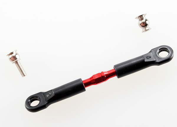 Traxxas 3737 Red Anodized Aluminum Turnbuckels Front 39mm with Rod Ends