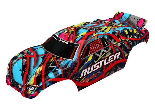 Traxxas 3749 Hawaiian Graphics Rustler Body (painted, decals applied)