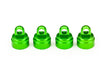 Traxxas 3767G Green Aluminum Shock Caps for (Ultra Shocks) 4 Pack