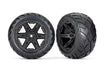 Traxxas 6768 Black 2.8" RXT Wheels with Anaconda Tires for 2WD Electric Rear 1 Pair
