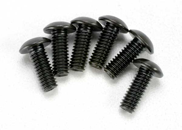 Traxxas 3937 4x12mm Button  Head Machine Screw Hex Drive 6 Pack