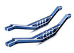 Traxxas 4923X Blue Aluminum Lower Chassis Brace for T-MAXX