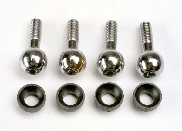 Traxxas 4933 Pivot Balls and Pivot Ball Caps 4 Each