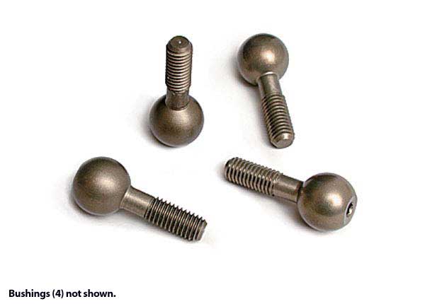 Traxxas 4933X Hard Anodized Aluminum Pivot Balls and Pivot Ball Caps 4 Each 