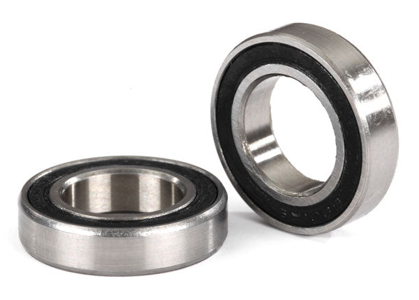 Traxxas 5101A 12x21x5mm Black Rubber Ball Bearing 2 Pack
