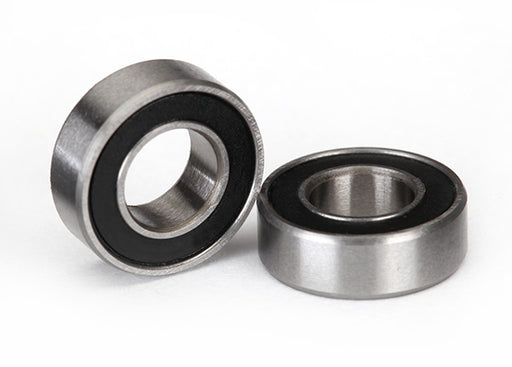 Traxxas 5117A Ball Bearings with Black Rubber 6x12x4mm 2 Pack