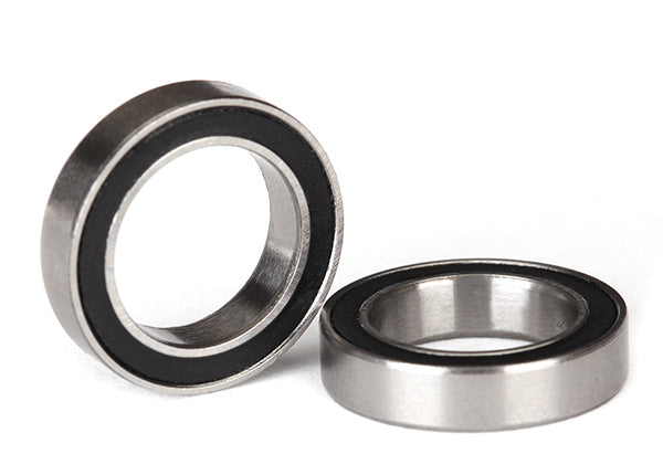 Traxxas 5120A Ball Bearings with Black Rubber 12x18x4mm 2 Pack