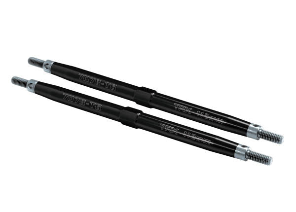 Traxxas 5141A Black TUBES Anodized Aluminum Front Toe Links 112mm for T-Maxx