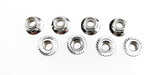Traxxas 5147X Flanged Nylon Locking Nuts Serrated Steel 5mm 8 Pack