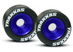Traxxas 5186A Blue Anodized Aluminum Wheelie Bar Wheels