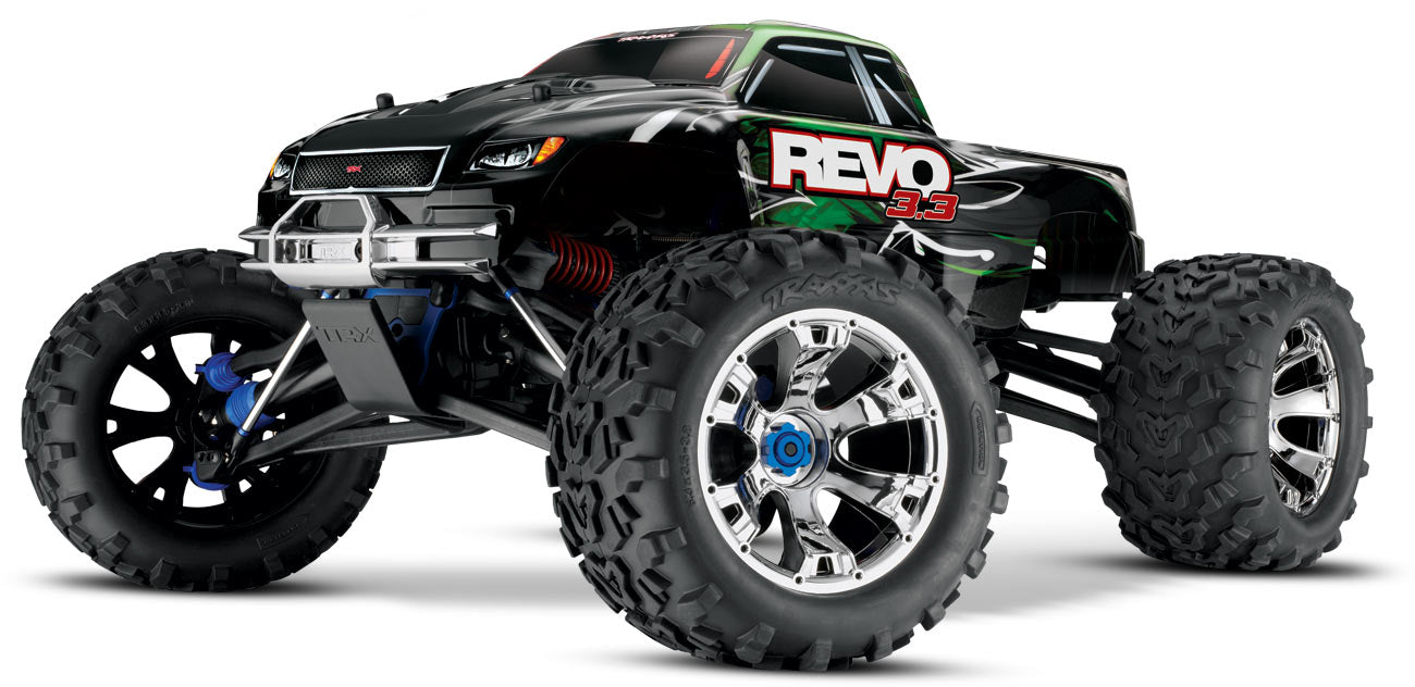 Traxxas 53097-3 1/10 REVO 3.3 Nitro Monster Truck Green