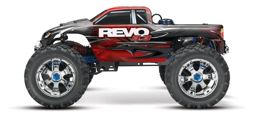 Traxxas 53097-3 1/10 REVO 3.3 Nitro Monster Truck Red