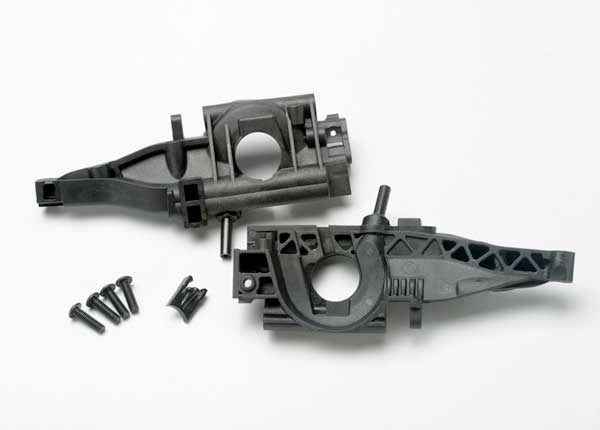 Traxxas 5329 Left and Right Bulkhead Halves and Rear Differential Retainer for E-Revo and Revo