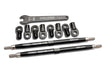 Traxxas 5338A Black Aluminum TUBES Front and Rear 128mm Toe Link for Summit and Revo