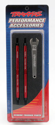 Traxxas 5338R Red Aluminum TUBES Front and Rear 128mm Toe Link for Summit and Revo