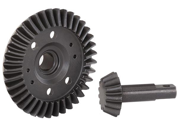 Traxxas 5379R Machined and Spiral Cut Front Ring Gear and Pinion Gear for Differential