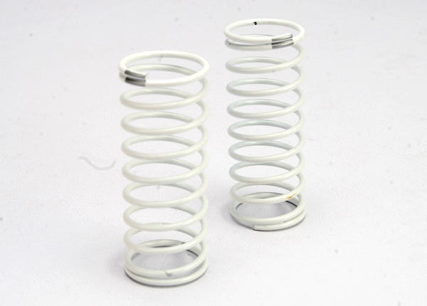 Traxxas 5431 White Rear GTR Shock Spring 1.2 Rate Silver 1 Pair