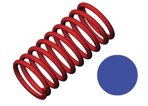 Traxxas 5444 Red GTR Shock Spring 5.9 Rate Blue