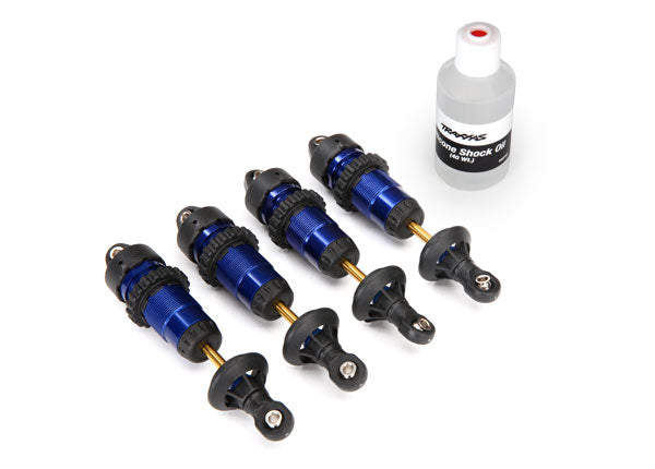 Traxxas 5460A Blue Anodized GTR Shocks for E-Revo, JATO, XO-1 and Others