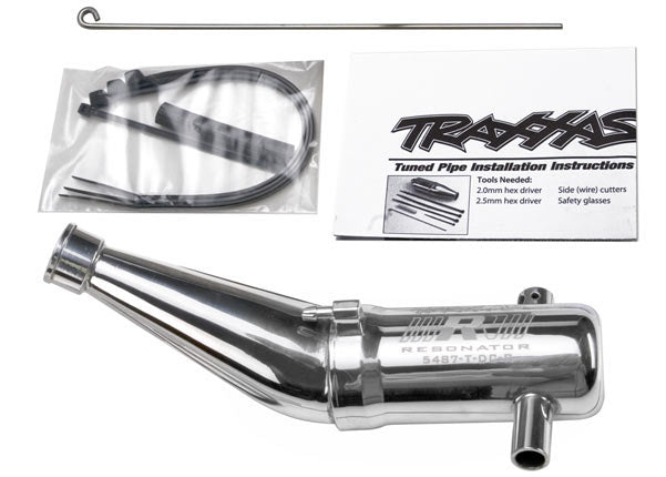 Traxxas 5487 Aluminum Tuned Pipe for Maxx Nitro Vehicles with TRX Racing Engines