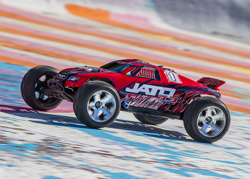Traxxas 55077-3 1/10 2WD JATO 3.3 Nitro Stadium Truck Red and Black