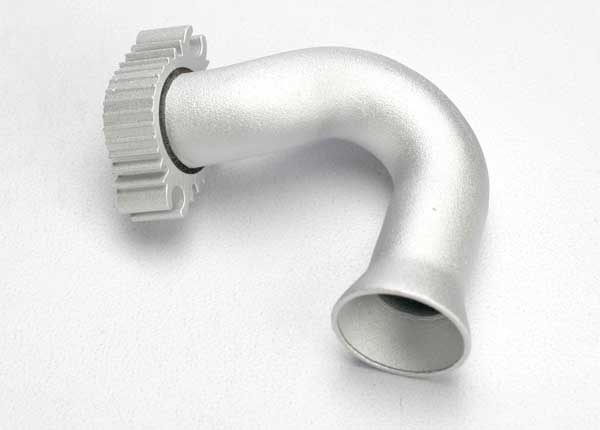 Traxxas 5540 Silver Exhaust Header for JATO