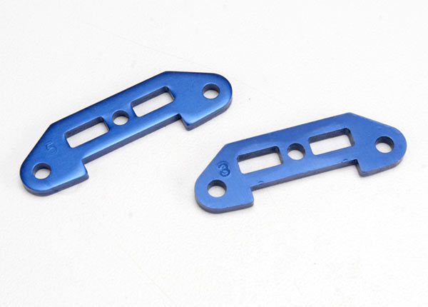 Traxxas 5557 Blue Aluminum Rear Tie Bars with 3 or 5 Degree Adjustment for Jato