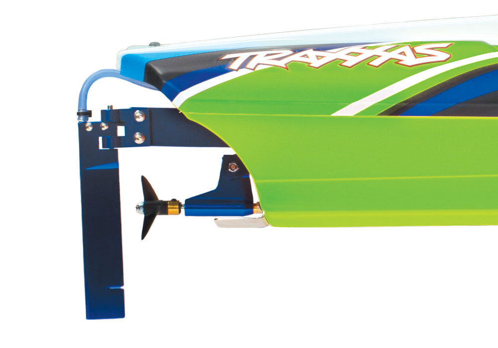 Traxxas 57046-4 DCB M41 Widebody Catamaran Electric Boat Green and Blue