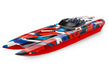 Traxxas 57046-4 DCB M41 Widebody Catamaran Electric Boat Red White Blue