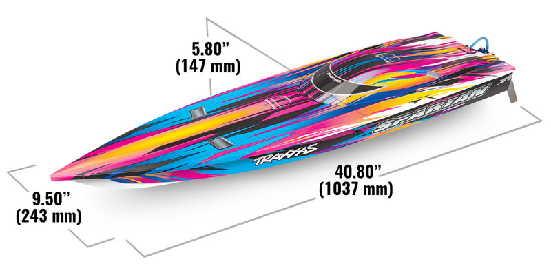 Traxxas 57076-4 Spartan Brushless 36' Race Boat Pink