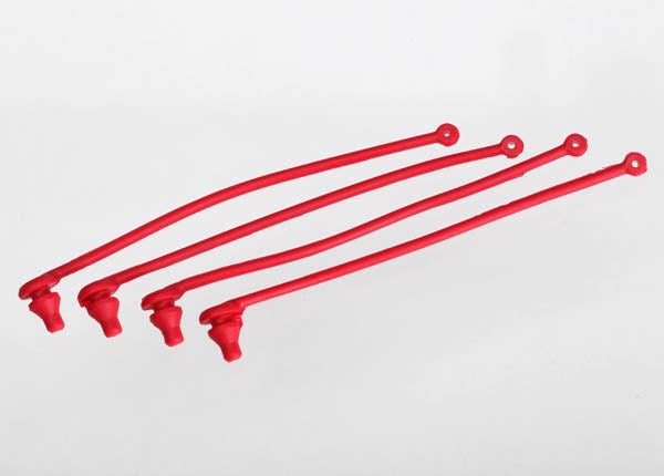 Traxxas 5752 Red Body Clip Retainer (4 Pack)