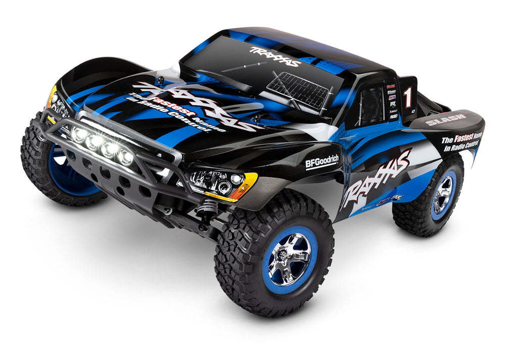 Traxxas 58034-61 1/10 XL-5 Brushed  2WD Slash Short Course Truck with LED Lights - Blue