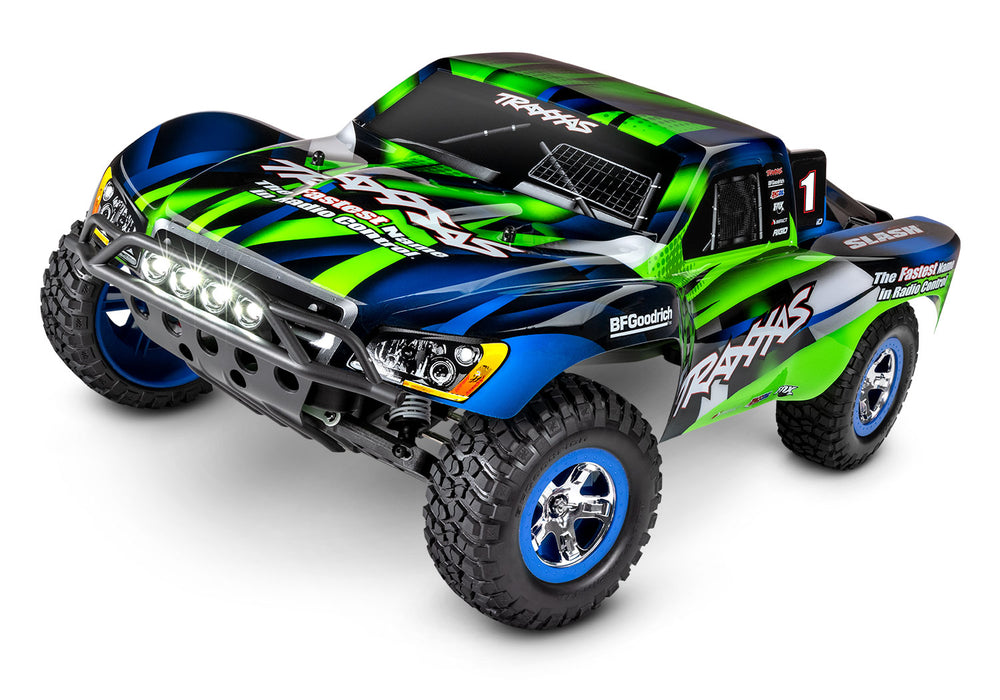 Traxxas 58034-61 1/10 XL-5 Brushed  2WD Slash Short Course Truck with LED Lights - Green