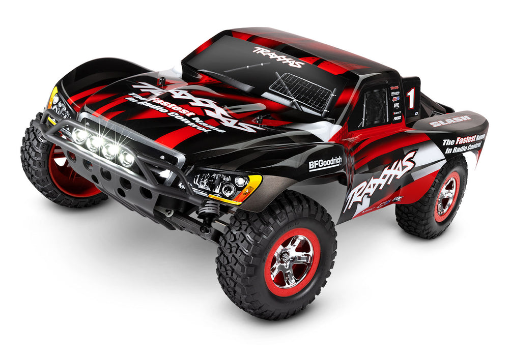 Traxxas 58034-61 1/10 XL-5 Brushed 2WD Slash Short Course Truck with LED Lights - Red