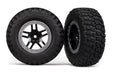 Traxxas 5883 BFGoodrich Mud-Terrain T/A KM2 Tires on Satin Chrome Wheels 2WD Slash Rears