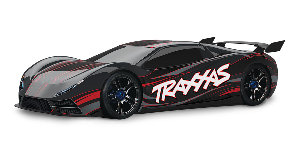 Traxxas 64077-3 XO-1 1/7 AWD Supercar with TQi 2.4GHz Radio System Black