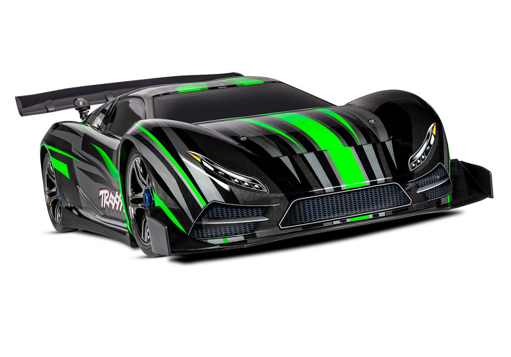 Traxxas 64077-3 XO-1 1/7 AWD Supercar with TQi 2.4GHz Radio System Green