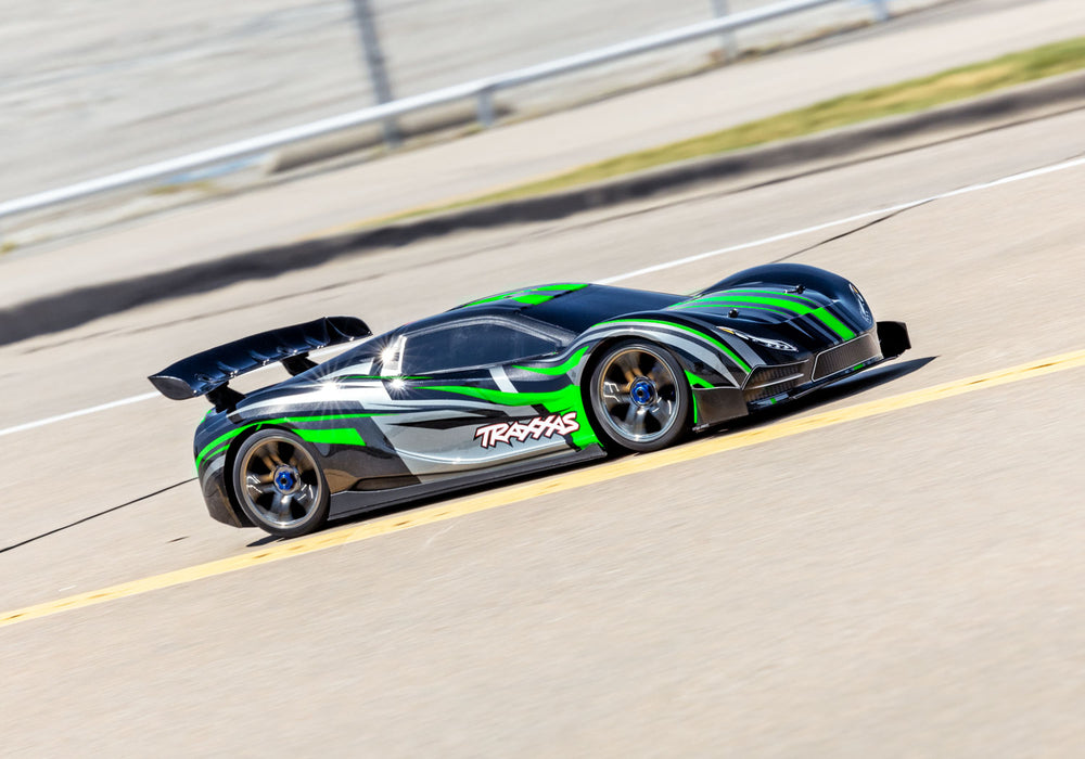 Traxxas 64077-3 XO-1 1/7 AWD Supercar with TQi 2.4GHz Radio System Green