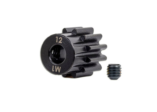Traxxas 6482X 12T 1.0 Metric Pitch Pinion Gear for 5mm Motor Shaft fits Sledge™