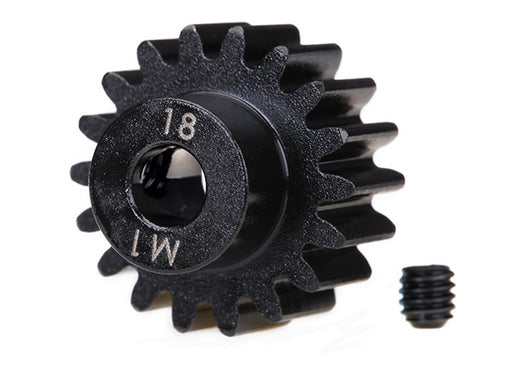 Traxxas 6491R 18T Pinion Gear Mod 1 Metric Pitch fits 5mm Shaft 