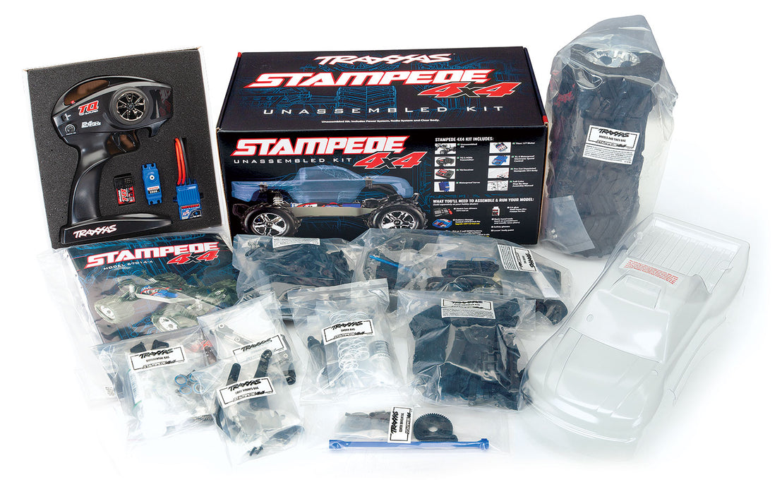 Traxxas 67014-4 Stampede 4X4 Monster Truck Assembly Kit with Electronics
